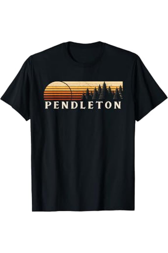 Vintage Retro Pendleton IN Evergreen Sunset Eighties Graphic T-Shirt, Size S-5XL