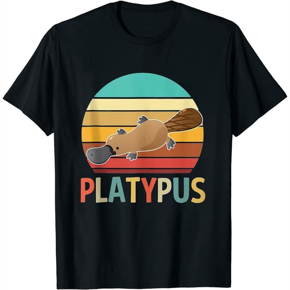 Vintage Retro Platypus Gifts Women Kids Tank Top Black 3X-Large