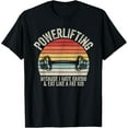 thumbnail image 1 of Vintage Retro Powerlifting Because I Hate Cardio Funny GYM T-Shirt, 1 of 4