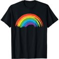 thumbnail image 1 of Vintage Retro Rainbow T-Shirt - Classic Distressed Design, 1 of 3