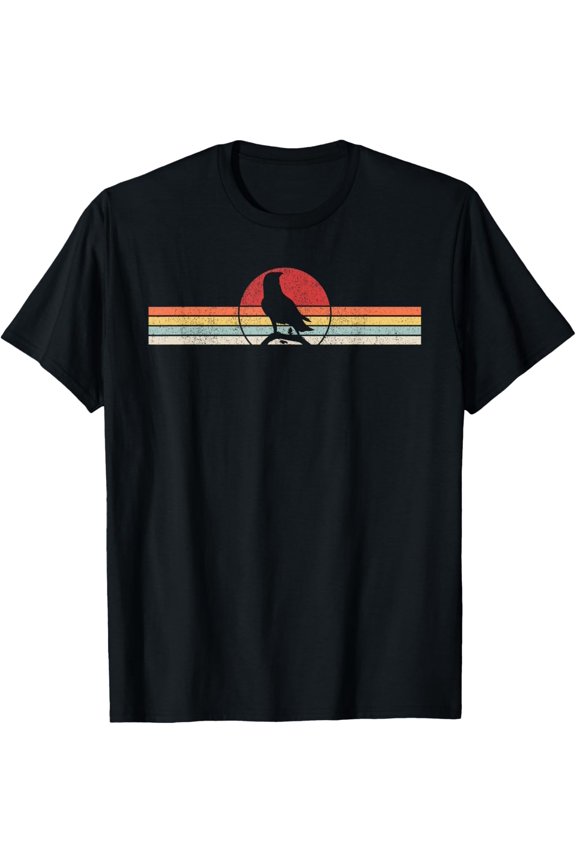 Vintage Retro Raven Crow T-Shirt