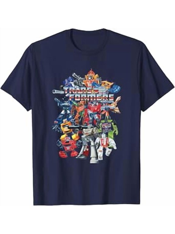 Vintage Retro Robot Group Poster T-Shirt