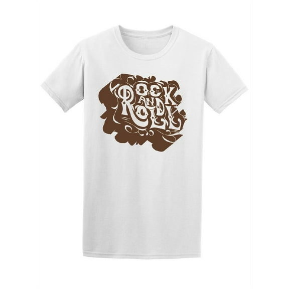 Vintage Retro Rock And Roll T-Shirt Men -Image by Shutterstock, Male Medium