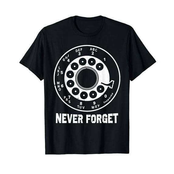 Vintage Retro Rotary Dial Telephone T-Shirt for Men Women Cotton Summer Tops Women Fashion Casual Short Sleeves
