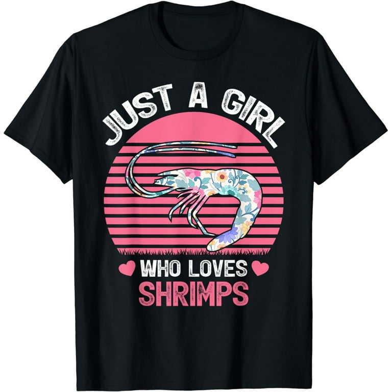 Shrimp T-Shirt, Vintage Retro Style T-Shirt