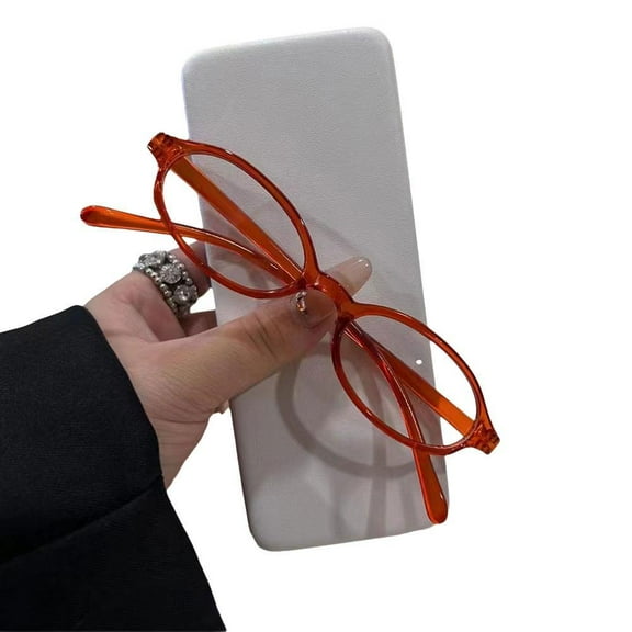 Vintage Retro Small Frame Glasses for Women Blue Light Blocking Ellipse Shape Eyewear Trendy College Girl Accessories Lightweight Comfortable Stylish Minimalist Classic