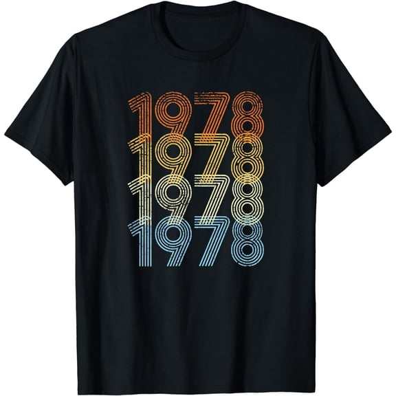 Vintage Retro Style Born in 1978 Birthday Gift T-Shirt