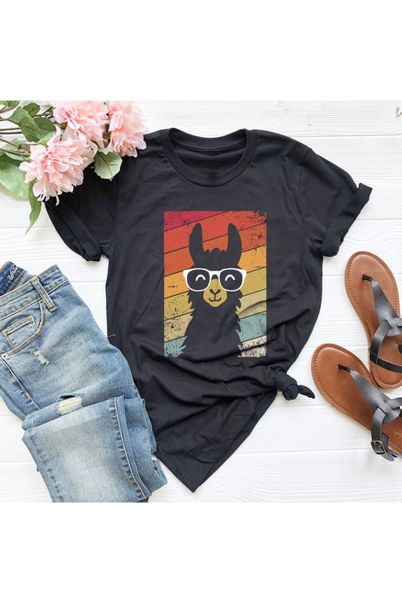 Vintage Retro Style Llama Alpaca 80s Llama Lovers Gift Shirt Men Llama Lover, Retro Llama Shirt, Llama Lover Gift Shirt, Alpaca Shirt Sweatshirt All Size S-5XL