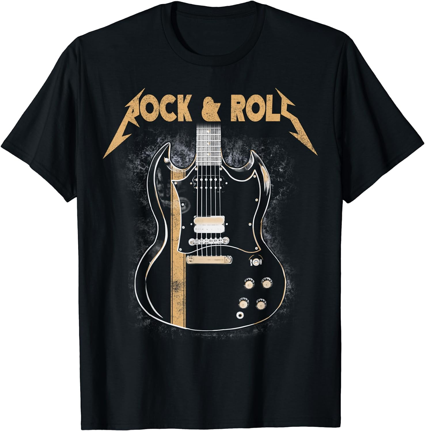 Guitar Shirt. Retro Style T-Shirt Guitar Shirt. Retro Style T-Shirt