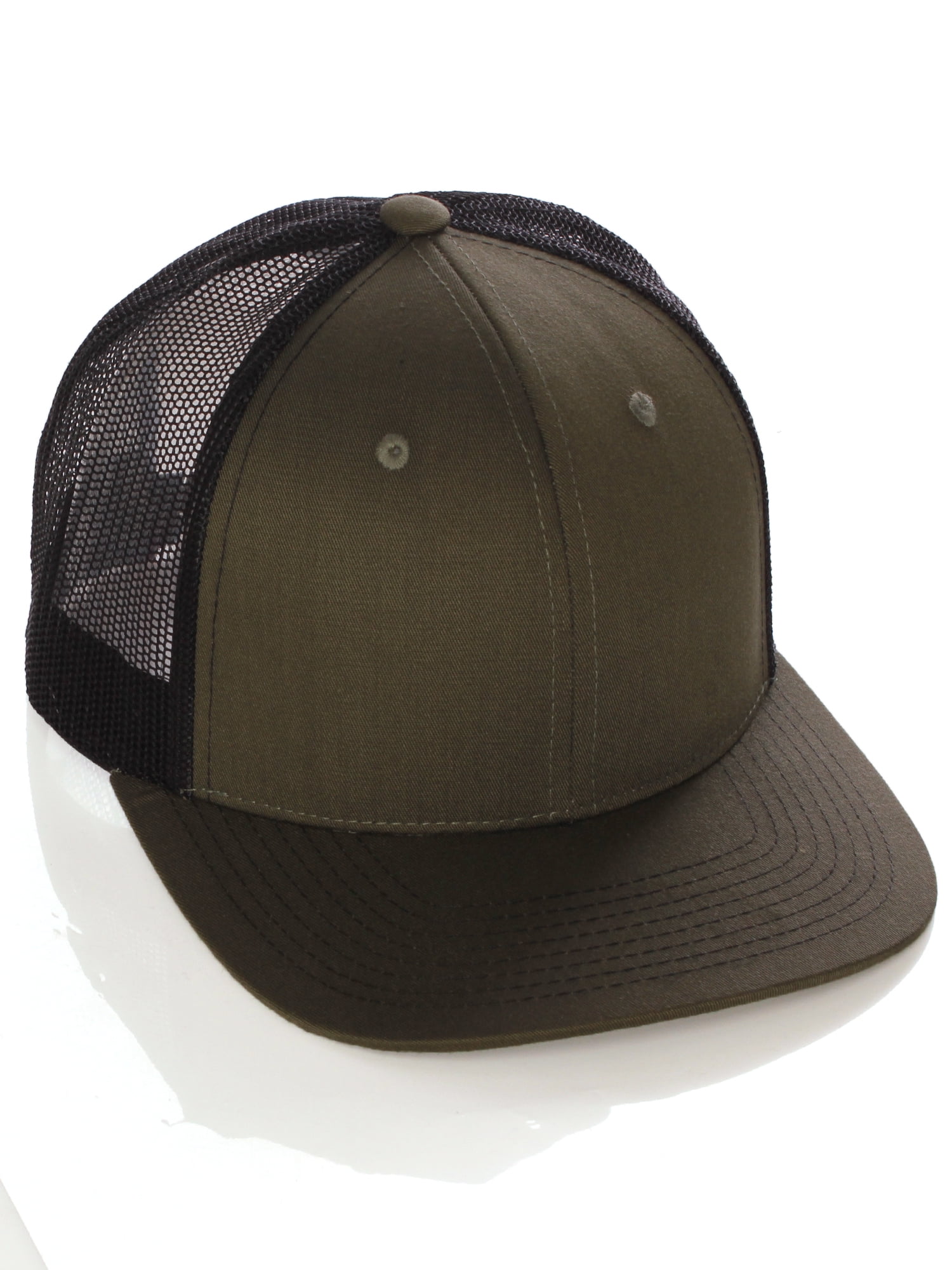 Retro Snapback Hat Adjustable Two-Tone Baseball Cap Unisex Vintage Retro Style Plain Two Tone Trucker Hat Adjustable  main image 3