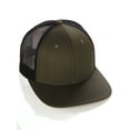 thumbnail image 1 of Vintage Retro Style Plain Two Tone Trucker Hat Adjustable Snapback Baseball Cap, 1 of 5