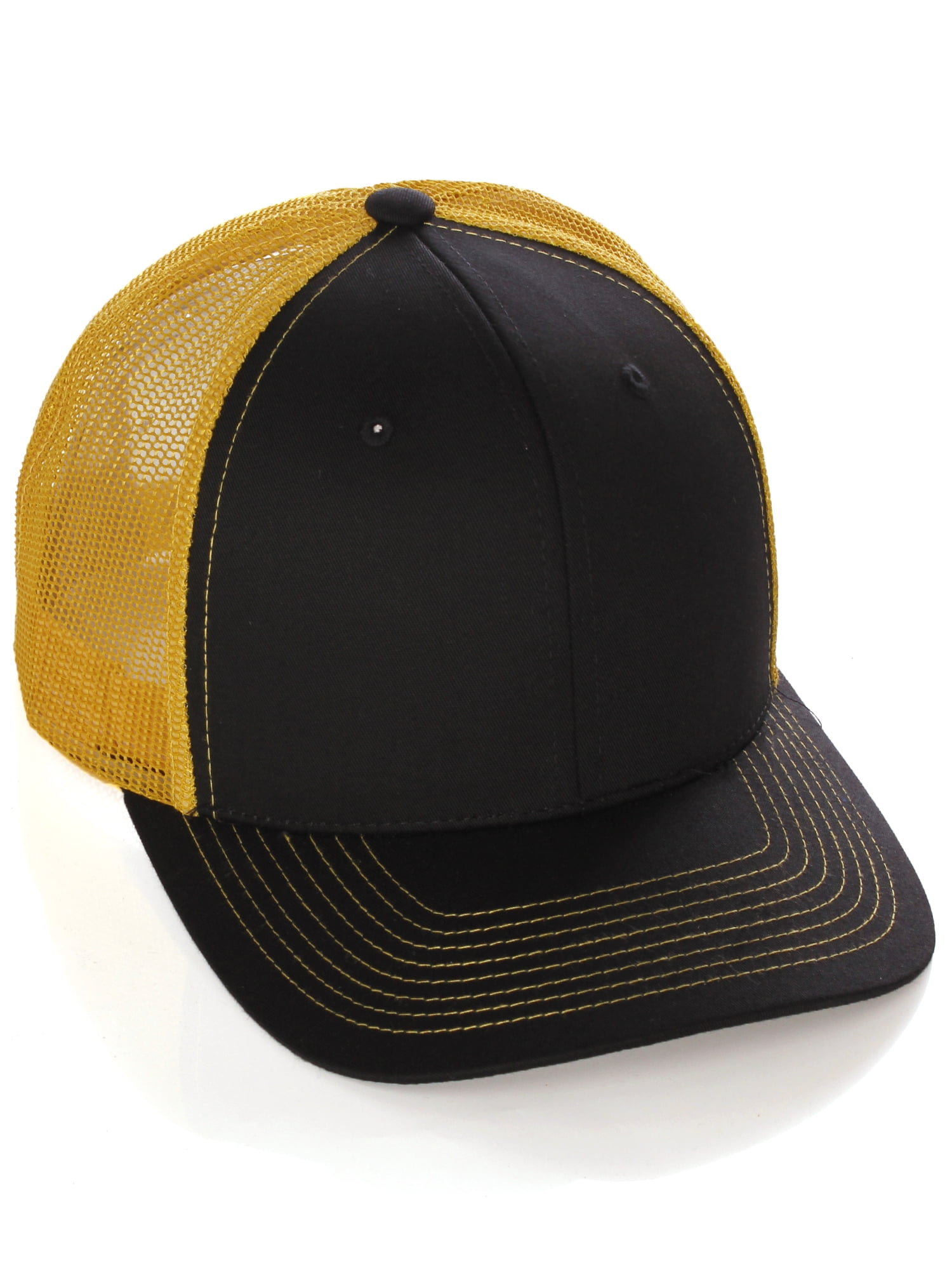 Vintage Retro Style Plain Two Tone Trucker Hat Adjustable 