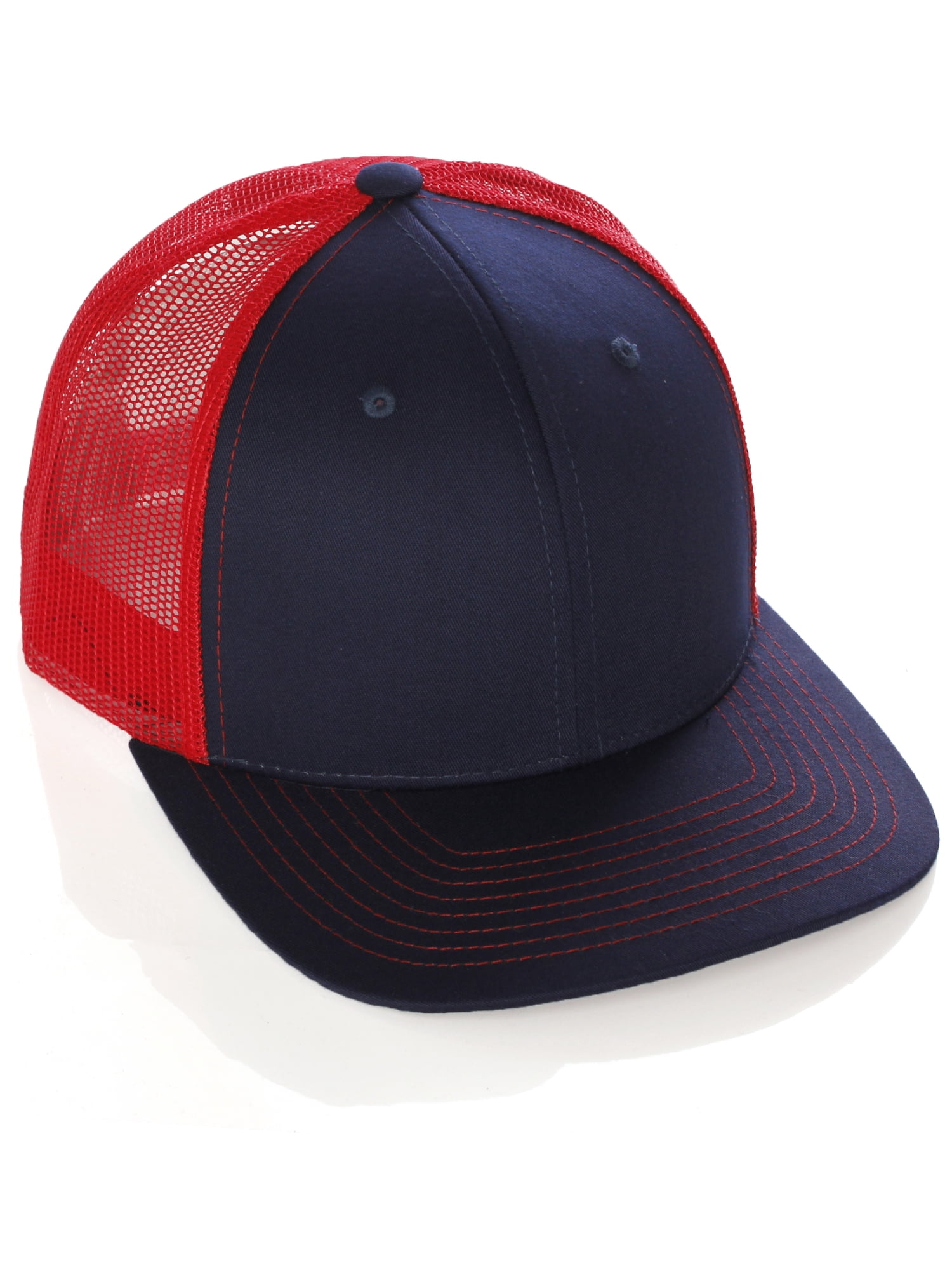 Vintage Two Tone Trucker Hat Adjustable Snapback Baseball Cap Unisex Vintage Retro Style Plain Two Tone Trucker Hat Adjustable  main image 3