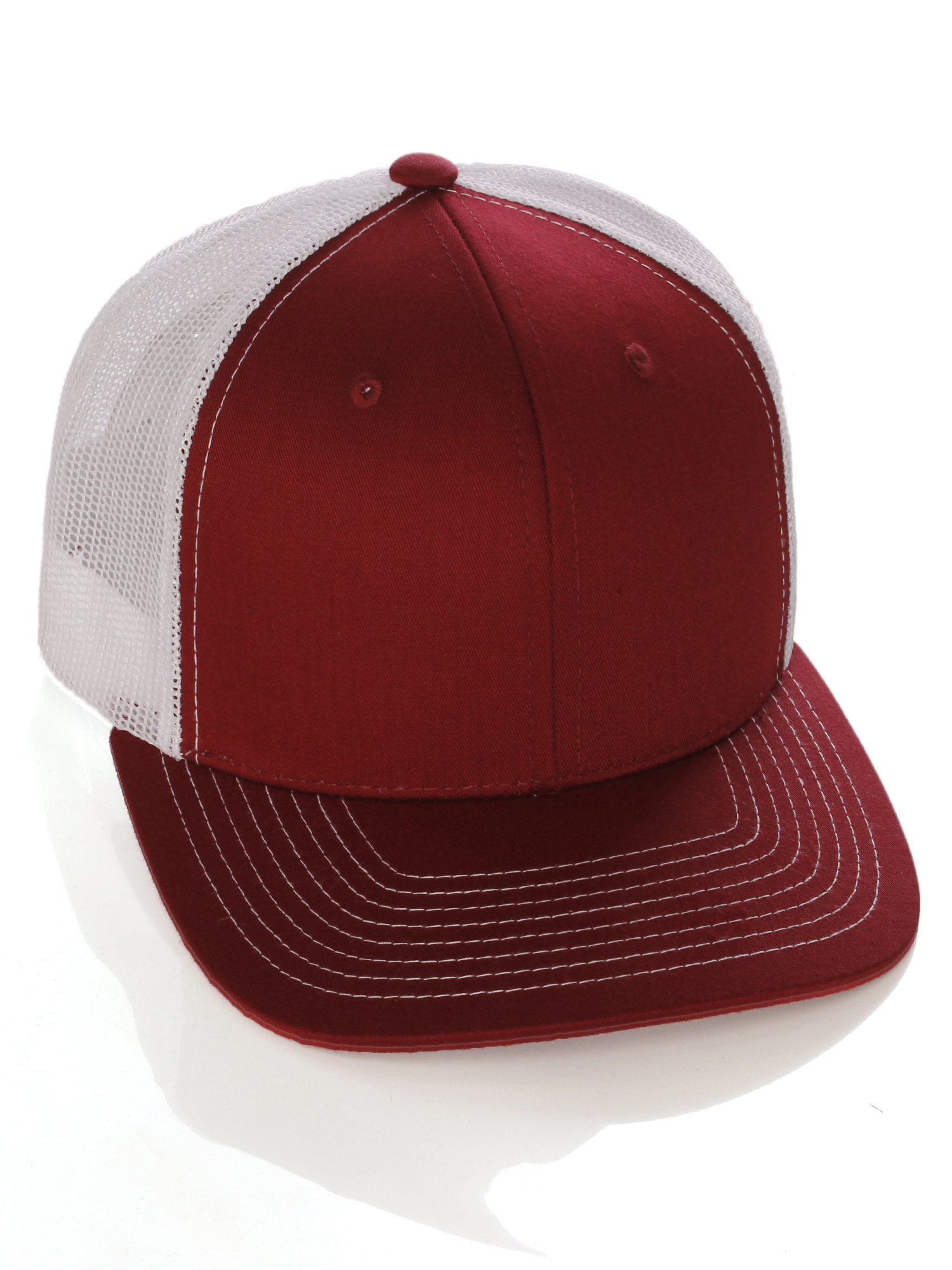 Vintage Retro Style Plain Two Tone Trucker Hat Adjustable 