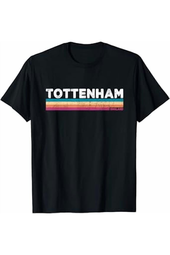 Vintage Retro Style Tottenham England T-Shirt, Vintage Birthday Gift