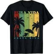 Vintage Retro Summer Vacation Costa Rica Pura Vida Beach T-Shirt