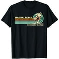 thumbnail image 1 of Vintage Retro Summer Vacation Honolulu Hawaii Waikiki Beach T-Shirt, 1 of 4