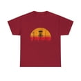 thumbnail image 1 of Vintage Retro Sunset Disc Golf T-shirt, 1 of 2