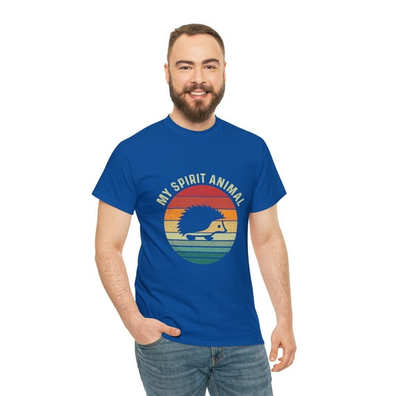 Vintage Retro Sunset Hedgehog My Spirit Animal T-shirt