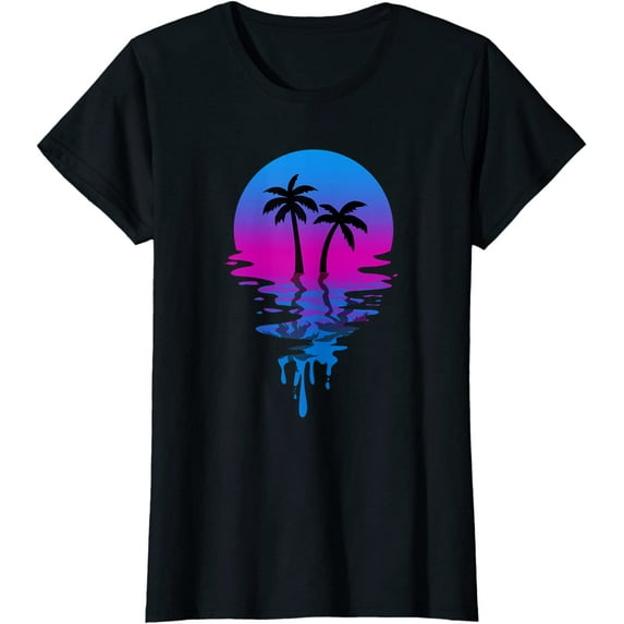 Vintage Retro Sunset Palm Tree T-Shirt