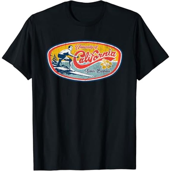 Vintage Retro Surf Style UCSB T-Shirt T-Shirt
