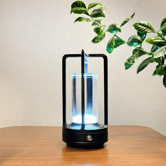 Vintage Retro Table Lamp for Bar Restaurant Decor, Camping Night Light  Touch Control 3-Color Dimmable LED, USB-C RechargeableBlack)
