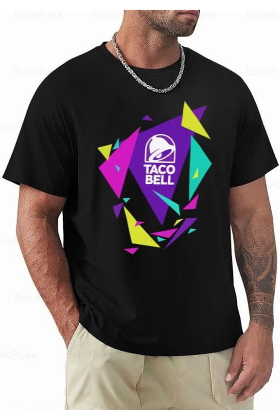 Vintage Retro Taco Bell 90s Throwback Fast Food Restaurant Fan Unisex T-Shirt, for men & women, up to size 5XL