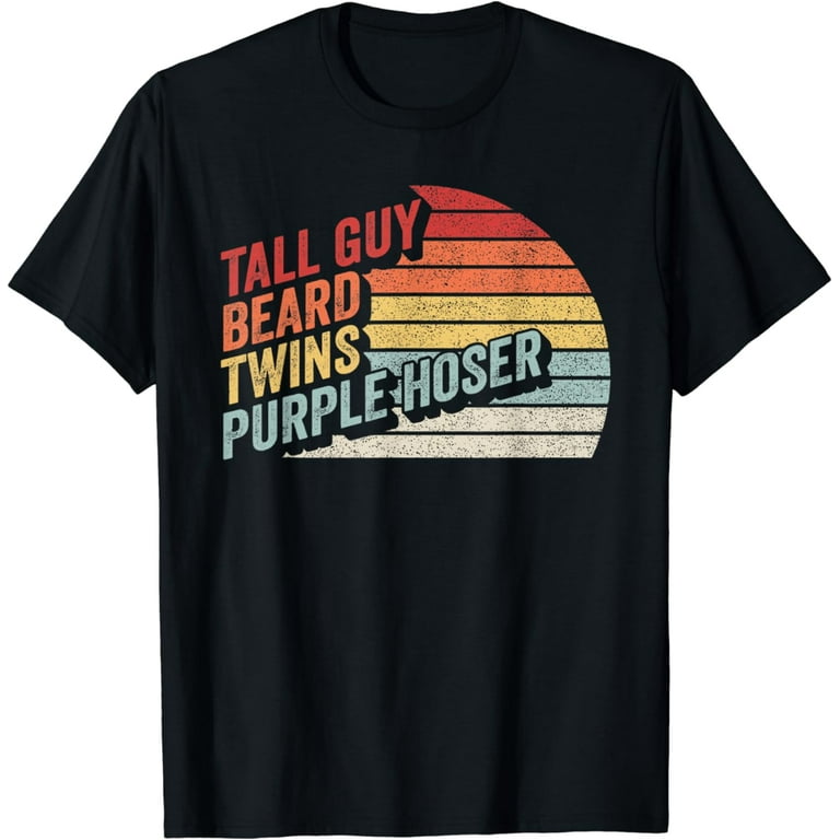 Tall Guy Beard Twins Purple Hoser Vintage T Shirt Tall Guy Beard Twins Purple Hoser Vintage T Shirt