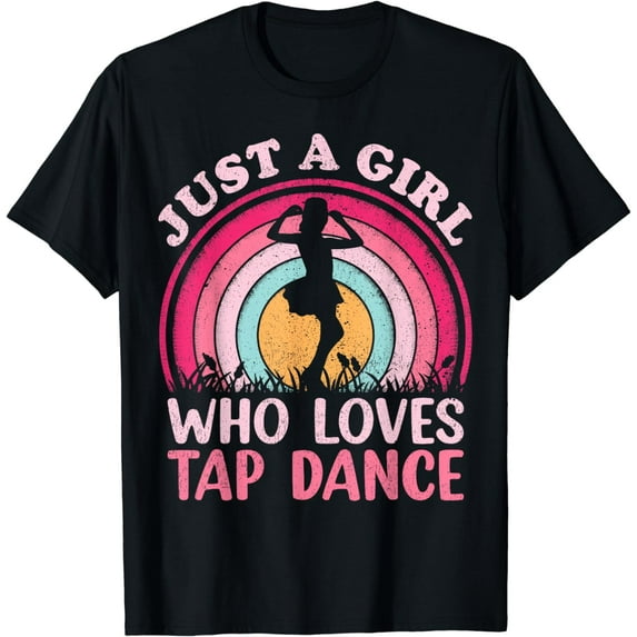Vintage Retro Tap Dance Just A Girl Who Loves Tap Dance T-Shirt