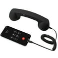 thumbnail image 1 of Vintage Retro Telephone Handset (Black) – Bluetooth/Type-C Port, Clear Comfortable Calls, 2026 New Retro Phone Handset for iPhone, Landline Handle Receiver, 1 of 7