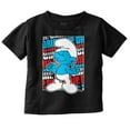 thumbnail image 1 of Vintage Retro The Smurfs Cartoon Drip Toddler Boy Girl T Shirt Infant Toddler Brisco Brands 6M, 1 of 5