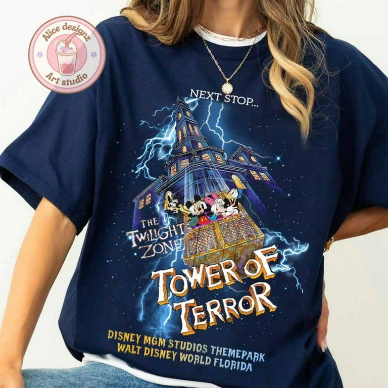 Vintage Retro Tower Of Terror Disney Shirt, Mickey And Friends T