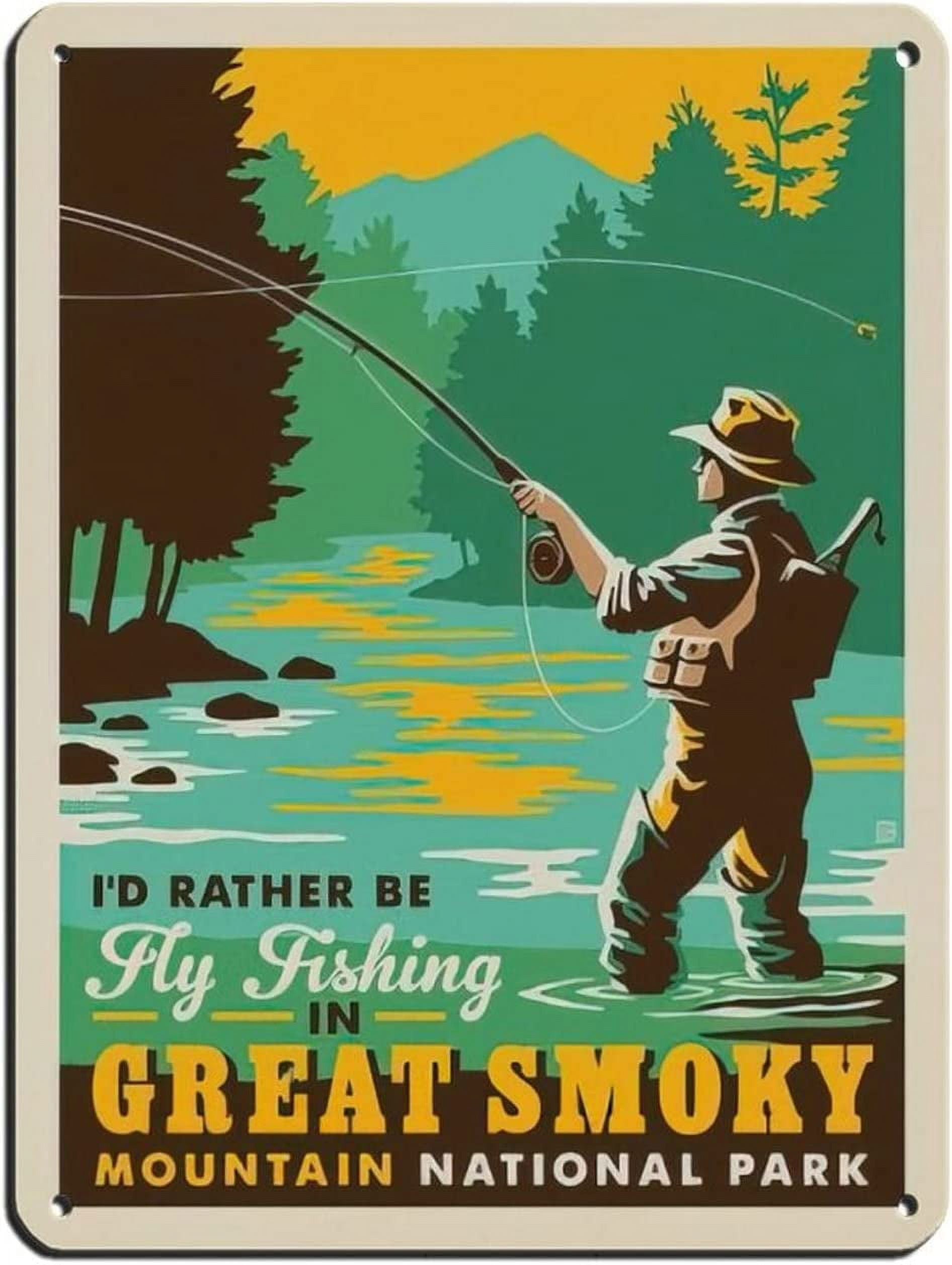  Vintage Tin Sign 1931 Pflueger Fishing Tackle Art Decoration  Retro Metal Poster for Home Cabin Bar Store Club Farm 12 X 8: Posters &  Prints