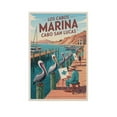thumbnail image 1 of Vintage Retro Travel Poster Wall Art Marina Cabo San Lucas Los Cabos Mexico Harbor Scenic Birds Coastal Artwork Canvas Poster, 1 of 8