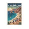 thumbnail image 1 of Vintage Retro Travel Poster Wall Decor Cabo Pulmo National Park Los Cabos Mexico Sunrise Scenic Ocean Coastal Landscape Print Poster, 1 of 8