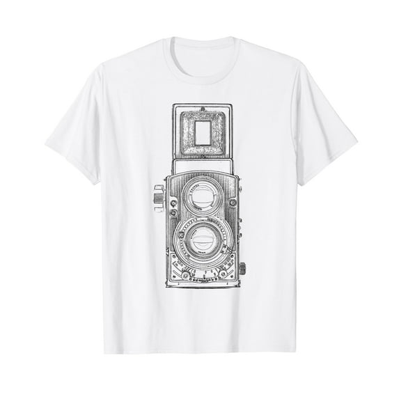 Vintage Retro Twin-Lens Reflex Camera T-Shirt