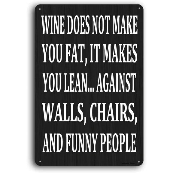 Vintage Retro Wall Decor Poster Plaque, Makes You Lean Sign Size: 12 x 16 inch