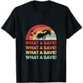 thumbnail image 1 of Vintage Retro What A Save Rocket Soccer Car League T-Shirt, 1 of 5