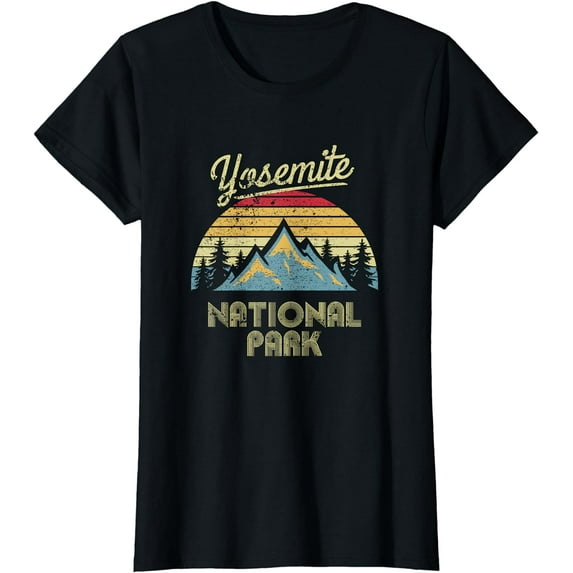 Vintage Retro Yosemite National Park Mountain T Shirt