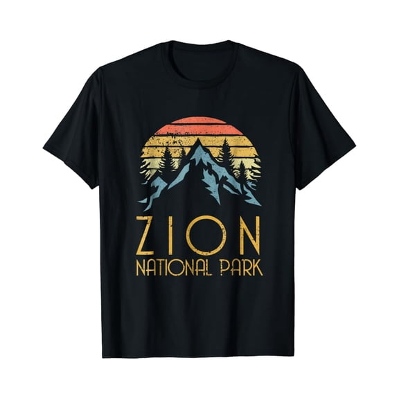 Vintage Retro Zion National Park Utah T Shirt