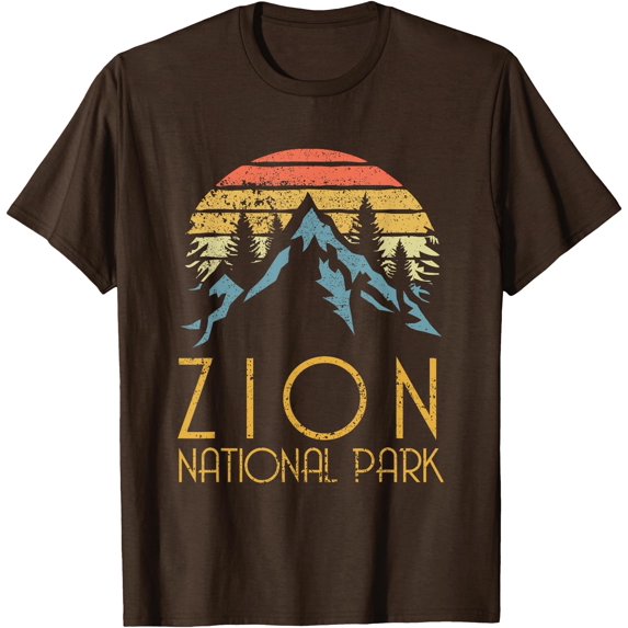 Vintage Retro Zion National Park Utah Unisex T-Shirt for Men Women Kids Toddler