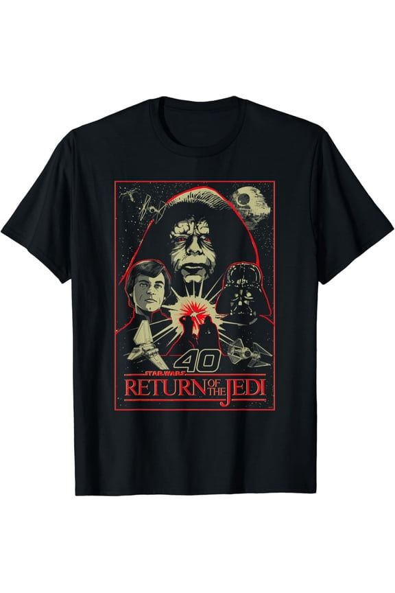 Vintage Return of the Jedi 40th Anniversary Retro Vintage S-5XL - Trending Birrthday Tee Gifts Vintage Tee -Birthday Gifts
