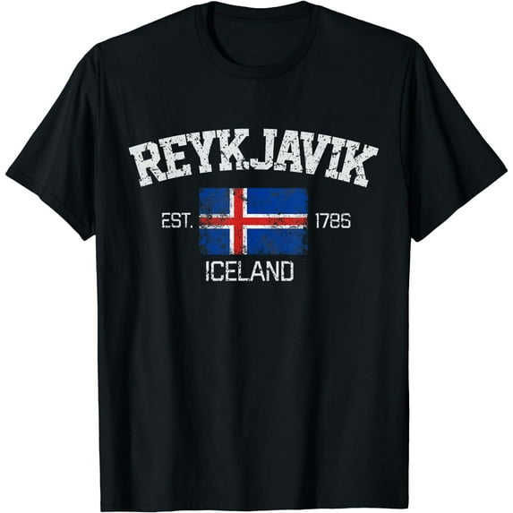 Vintage Reykjavik Iceland Souvenir Gift T-Shirt