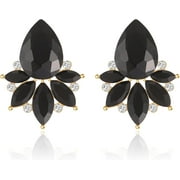 Vintage Rhinestone Drop Earrings Elegant Crystal Cluster Art Deco Hypoallergenic Wedding Bridal Earrings For Women Brids Bridsmaids Prom Formal[Z7831]