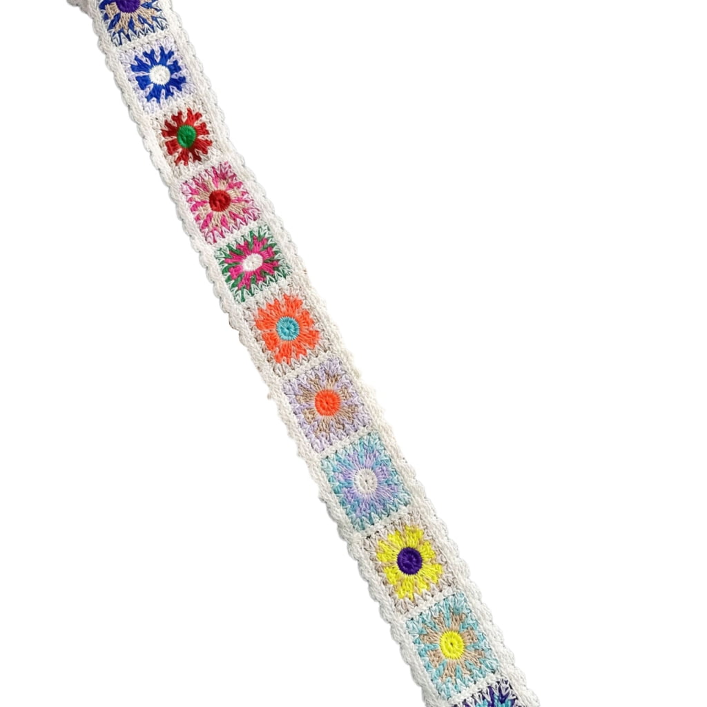 Vintage Ribbon Crochet Edging Ethnic Lace Trim Embroidered Woven Webbing Tape