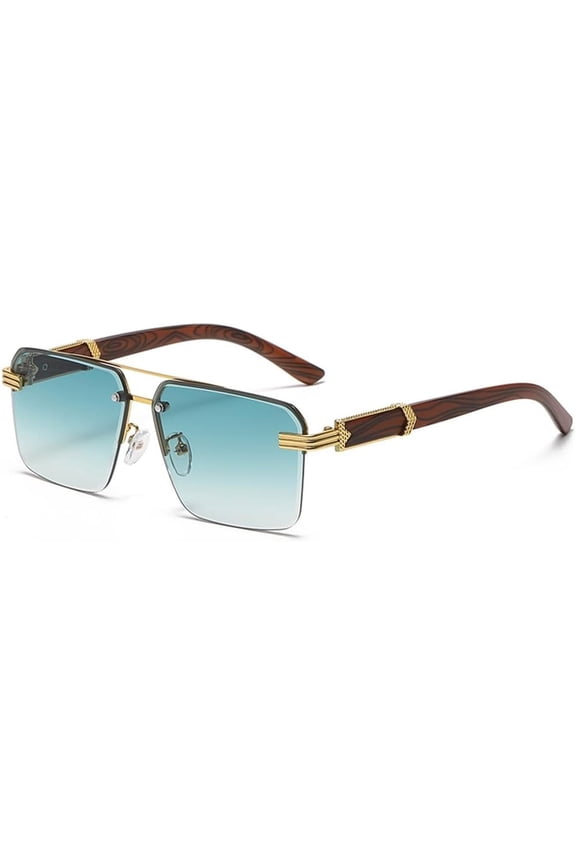 Vintage Rimless Sunglasses Men Frameless Sun Glasses For Women Eyeglasses Shades UV400