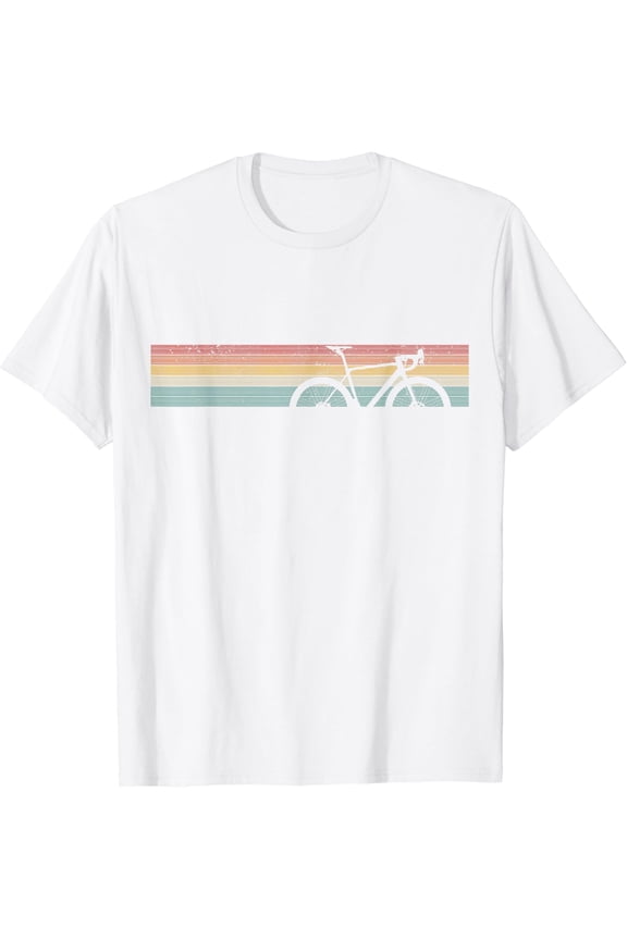 Vintage Road Bike Fixie Bicycle Road Cyclist Retro Cycling T-Shirt