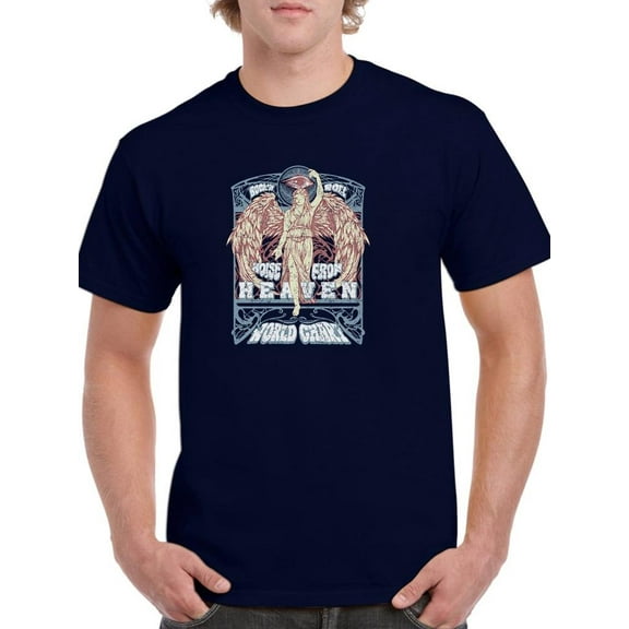 Vintage Rock  Art Nouveau T-Shirt Men -Image by Shutterstock, Male Small