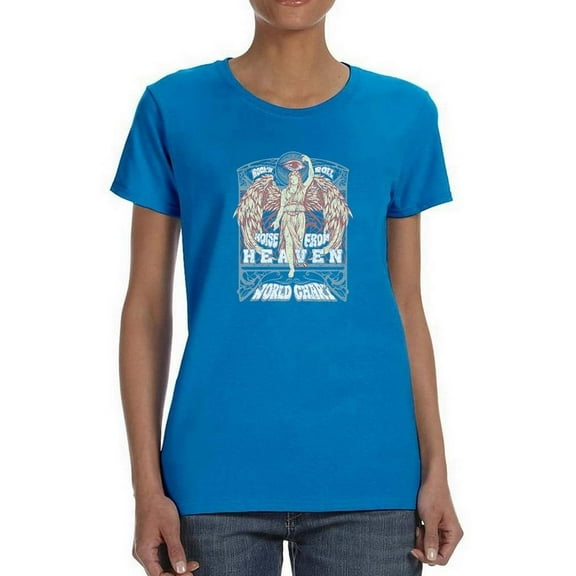 Vintage Rock Art Nouveau T-Shirt Women -Image by Shutterstock, Female Large
