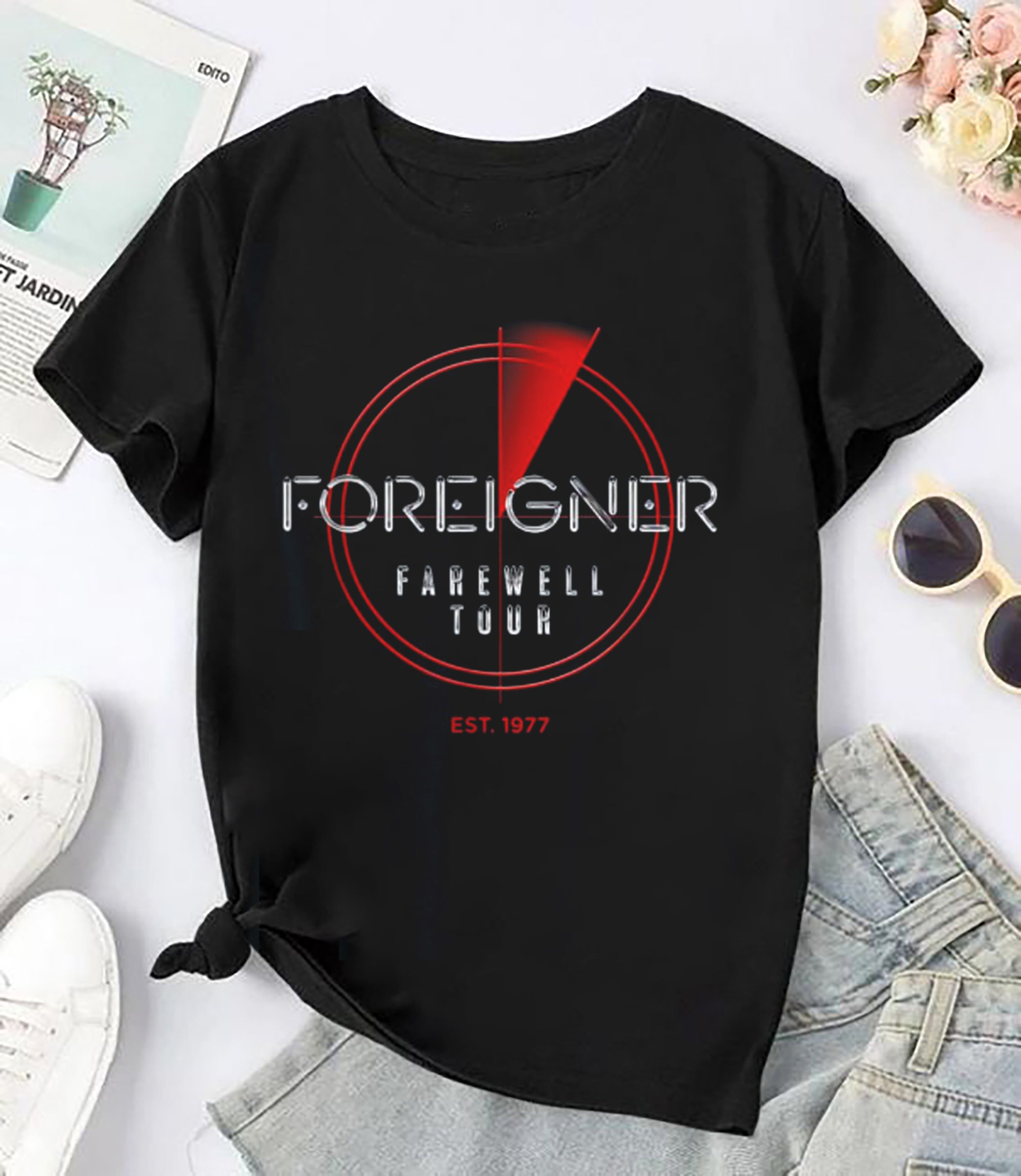 Vintage Rock Band Foreigner Shirt, Foreigner Farewell Tour 2024 TShirt